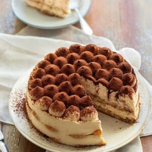 cocoa dust tiramisu cake