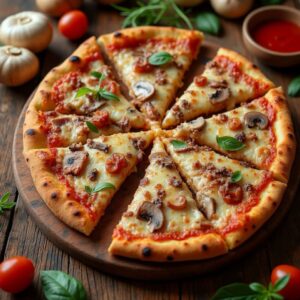 mushroom margherita pizza